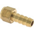 CerroBrass P-209AS-6B Barbed Hose Fitting: 1/4" x 3/8" ID Hose, Female Connector