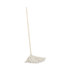 BOARDWALK 116C Handle/Deck Mops, #16 White Cotton Head, 48" Natural Wood Handle