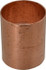 Mueller Industries W 01072 Wrot Copper Pipe Coupling: 2" Fitting, C x C, Solder Joint