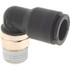 Legris 3109 10 13 Push-To-Connect Tube to Male BSPT Tube Fitting: Male Elbow, 1/4" Thread