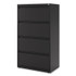 ALERA HLF3054BL Lateral File, 4 Legal/Letter-Size File Drawers, Black, 30" x 18.63" x 52.5"