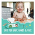 SEVENTH GENERATION 34219 Free and Clear Baby Wipes, Refill, 7 x 7, Unscented, White, 256/Pack