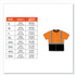 TENACIOUS HOLDINGS, INC. ergodyne® 22514 GloWear 8289BK Class 2 Hi-Vis T-Shirt with Black Bottom, Large, Orange