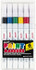 Uni-Ball 63720 Solid Paint Marker: Black, Blue, Green, Red, White & Yellow, Oil-Based, Line Point