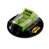 3M CO 680-HVSD Post-it Message Flags in Desk Grip Dispenser, "Sign & Date", 1in x 1 -11/16in, Bright Green, 200 Flags