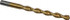 Chicago-Latrobe 53914 Jobber Length Drill Bit: 21/64" Dia, 135 °, High Speed Steel