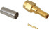 Pomona 72943 Coaxial Connectors; Connector Type: Plug ; Termination Method: Crimp ; Compatible Coaxial Type: RG-58/U ; Impedance (Ohms): 50 ; Body Orientation: Straight ; Contact Material: Brass