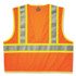 TENACIOUS HOLDINGS, INC. ergodyne® 21317 GloWear 8230Z Class 2 Two-Tone Mesh Zipper Vest, Polyester, 2X-Large/3X-Large, Orange
