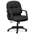 HON COMPANY 2092CU10T Pillow-Soft 2090 Series Managerial Mid-Back Swivel/Tilt Chair, Supports Up to 300 lb, 17" to 21" Seat Height, Black