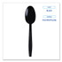 BOARDWALK TSHWPPBIW Heavyweight Wrapped Polypropylene Cutlery, Spoon, Plastic, Black, 1,000/Carton