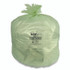 HERITAGE Y8046TER01 Biotuf Compostable Can Liners, 45 gal, 0.9 mil, 40" x 46", Green, 25 Bags/Roll, 5 Rolls/Carton