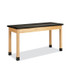 DIVERSIFIED WOODCRAFTS, INC. Spaces™ P7606M36N Classroom Science Table, 60w x 24d x 36h, Black Epoxy Resin Top, Maple Base