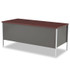 HON COMPANY 34973RNS 34000 Series Right Pedestal Desk, 66" x 30" x 29.5", Mahogany/Charcoal
