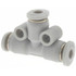 Norgren M20600100 Push-To-Connect Tube to Tube Tube Fitting: Union Tee, 1/8" OD