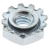 Value Collection KEPI0-40-100BX #4-40, Zinc Plated, Steel K-Lock Hex Nut with External Tooth Lock Washer