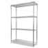 ALERA SW504818SR NSF Certified Industrial Four-Shelf Wire Shelving Kit, 48w x 18d x 72h, Silver