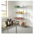 ALERA SW504818SR NSF Certified Industrial Four-Shelf Wire Shelving Kit, 48w x 18d x 72h, Silver