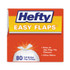 REYNOLDS FOOD PACKAGING Hefty® E84563CT Easy Flaps Trash Bags, Tie-Flap, 13 gal, 23.75" x 28", White, 80 Bags/Box, 3 Boxes/Carton