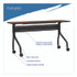 ICEBERG ENTERPRISES 68058 OfficeWorks Mobile Training Table, Rectangular, 60" x 18" x 29", Mahogany/Black