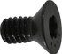 Camcar 34509 Flat Socket Cap Screw: 1/4-20 x 1/2" Long, Alloy Steel, Black Oxide Finish