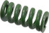 Associated Spring Raymond 106-508 Die Spring: 1" Hole Dia, 1/2" Rod Dia, 2" Free Length, Green