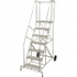 Cotterman AW06R2A3 Aluminum Rolling Ladder: Type IAA, 6 Step