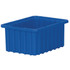 Akro-Mils 33105 BLUE Polypropylene Dividable Storage Tote: 25 lb Capacity