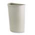 RUBBERMAID COMMERCIAL PROD. 352000BG Untouchable Half-Round Plastic Receptacle, 21 gal, Plastic, Beige