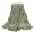 RUBBERMAID COMMERCIAL PROD. D253 GRE Super Stitch Blend Mop Heads, Cotton/Synthetic, Large, Green