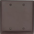 Pass & Seymour TP23 2 Gang, 4-3/4 Inch Long x 4-11/16 Inch Wide, Standard Blank Wall Plate