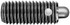 TE-CO 52206 Threaded Spring Plunger: 5/16-18, 1" Thread Length, 0.135" Dia, 0.187" Projection