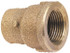 NIBCO B026000 Cast Copper Pipe Adapter: 1-1/2" x 1-1/4" Fitting, C x F, Pressure Fitting