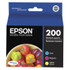 EPSON AMERICA, INC. T200520S T200520-S (200) DURABrite Ultra Ink, 165 Page-Yield, Cyan/Magenta/Yellow