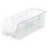 Akro-Mils 30224sclar Plastic Hopper Stacking Bin: Clear