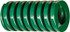 Associated Spring Raymond 303-108-D Die Spring: 3/8" Hole Dia, 3/16" Rod Dia, 2" Free Length, Green