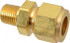 Parker 8-4 FBZ-B Compression Tube Connector: 1/4" Thread, Compression x MNPT