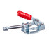 Hertel CH-302-F Standard Straight Line Action Clamp: 300 lb Load Capacity, 1.2598" Plunger Travel, Flanged Base, Steel