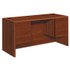 HON COMPANY 10765CO 10700 Kneespace Credenza, 3/4 Height Pedestals, 60w x 24d x 29.5h, Cognac
