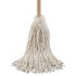 BOARDWALK 132C Handle/Deck Mop, #32 White Cotton Head, 54" Natural Wood Handle, 6/Pack
