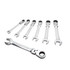DeWALT DWMT74196 Wrench Sets; Set Type: Flex Ratcheting Combination Wrench ; System Of Measurement: Inch ; Container Type: Rack ; Wrench Size: 10 mm, 12 mm, 13 mm, 14 mm, 16 mm, 17 mm, 19 mm ; Material: Steel ; Finish: Polished Chrome