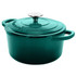 GIBSON OVERSEAS INC. 995105679M Crock-Pot Artisan 3-Quart Cast Iron Casserole Dish, Gradient Teal