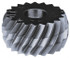 MSC KPSV450 Convex Knurl Wheel: 3/4" Dia, 70 ° Tooth Angle, 50 TPI, Straight, Cobalt