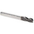 Hertel 750371 Square End Mill: 1/4" Dia, 4 Flutes, 1/2" LOC, Solid Carbide, 30 ° Helix