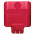 RUBBERMAID COMMERCIAL PROD. 2007905 Slim Jim Recycling Station Billboard, , Plastic, Red