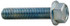 Value Collection 3732MWW Serrated Flange Bolt: 3/8-16 UNC, 2" Length Under Head, Fully Threaded
