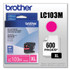 BROTHER INTL. CORP. LC103M LC103M Innobella High-Yield Ink, 600 Page-Yield, Magenta