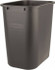 Rubbermaid FG295600BLA Trash Can: 28 qt, Rectangle, Black