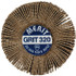 Merit Abrasives 08834137515 Mounted Flap Wheel: 1-3/16" Dia, 3/8" Face Width, 320 Grit, Aluminum Oxide