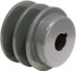 TB Wood's 2BK3078 7/8" Bore Diam, 3.15" OD, Finished Bore Two Groove Sheave