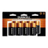 THE DURACELL COMPANY MN13R8DW Duracell Coppertop D Alkaline Batteries, Pack Of 8, 3 Hang Hole Packaging